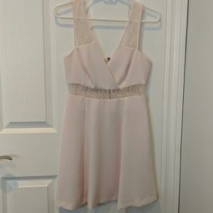 bcbgeneration cocktail dress pink dove NWT